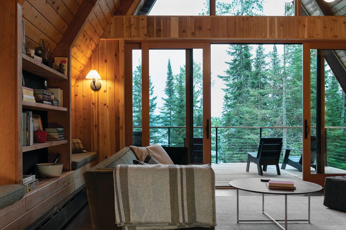 Marvin Ultimate wood-clad sliding French patio door with durable exterior and seamless interior look