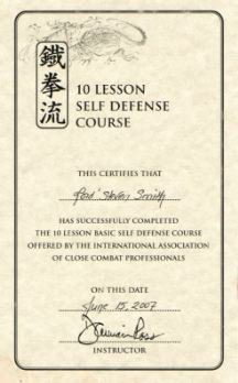 10 Lesson Self Defense Course