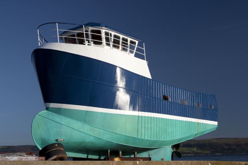 Deep blue bottom paint photos