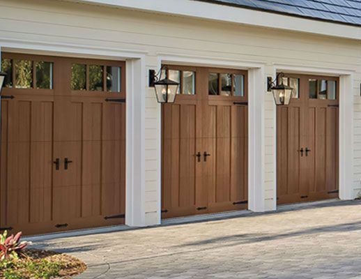 classic wood garage doors