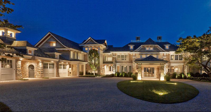mansion with garages