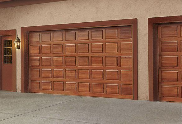 wooden garage doors