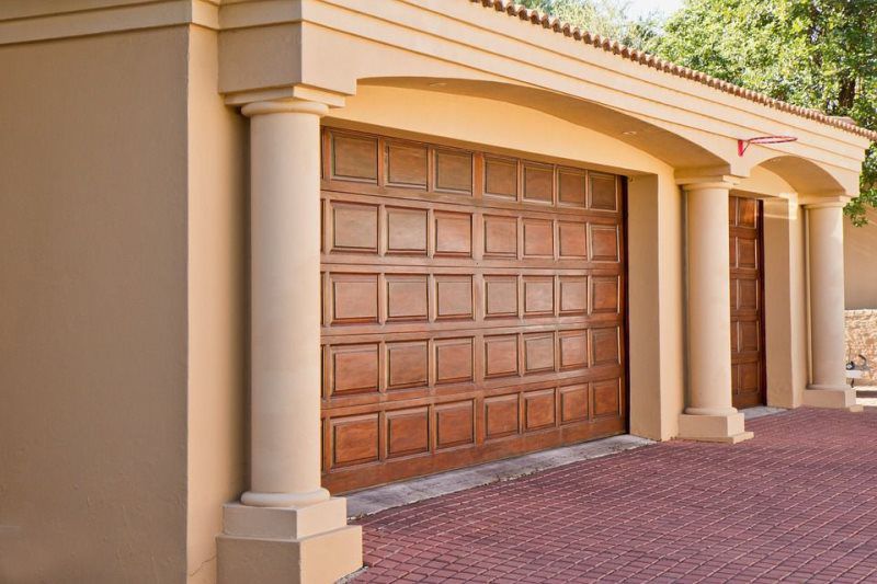 wood garage door