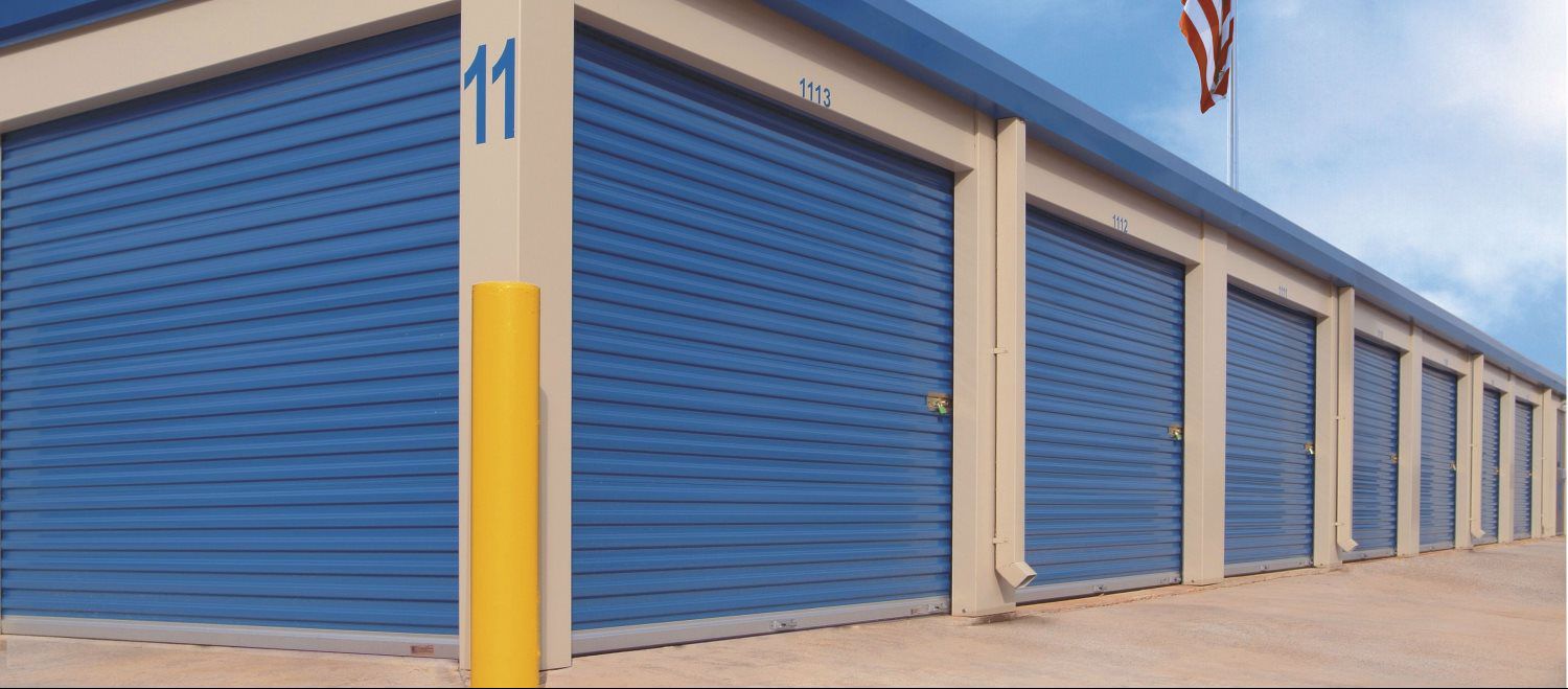 blue garage doors