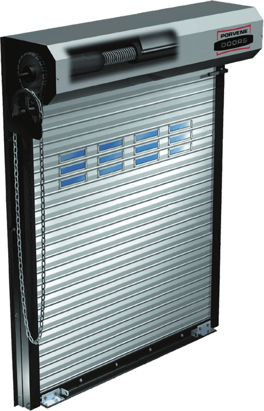 rolling steel service door