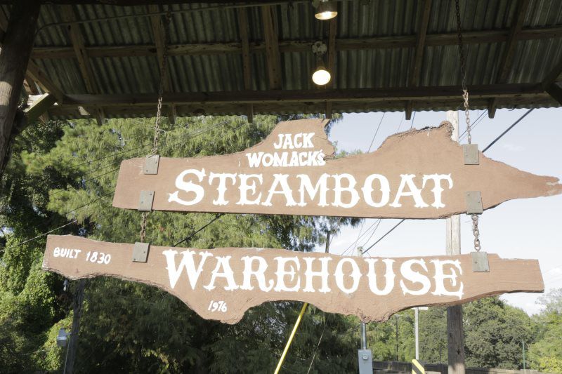 Steamboat Warehouse signage