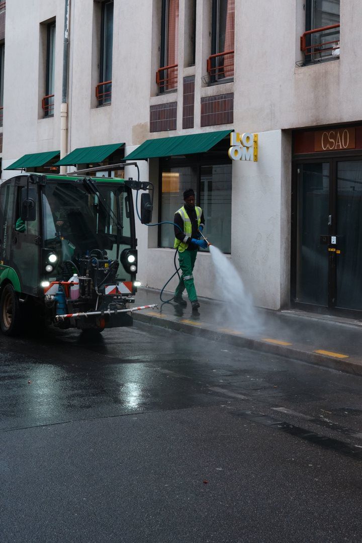 Sidewalk cleaning