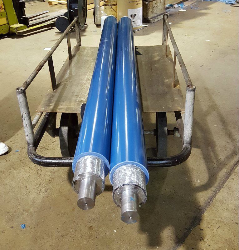 Polyurethane coated rollers