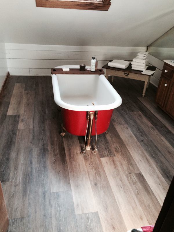 Bathroom Hardwood Flooring