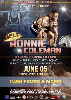 RONNIE COLEMAN STRENGTH SPORTS EXPO