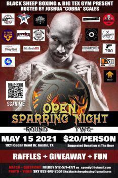 OPEN SPARRING NIGHT - ROUND TWO