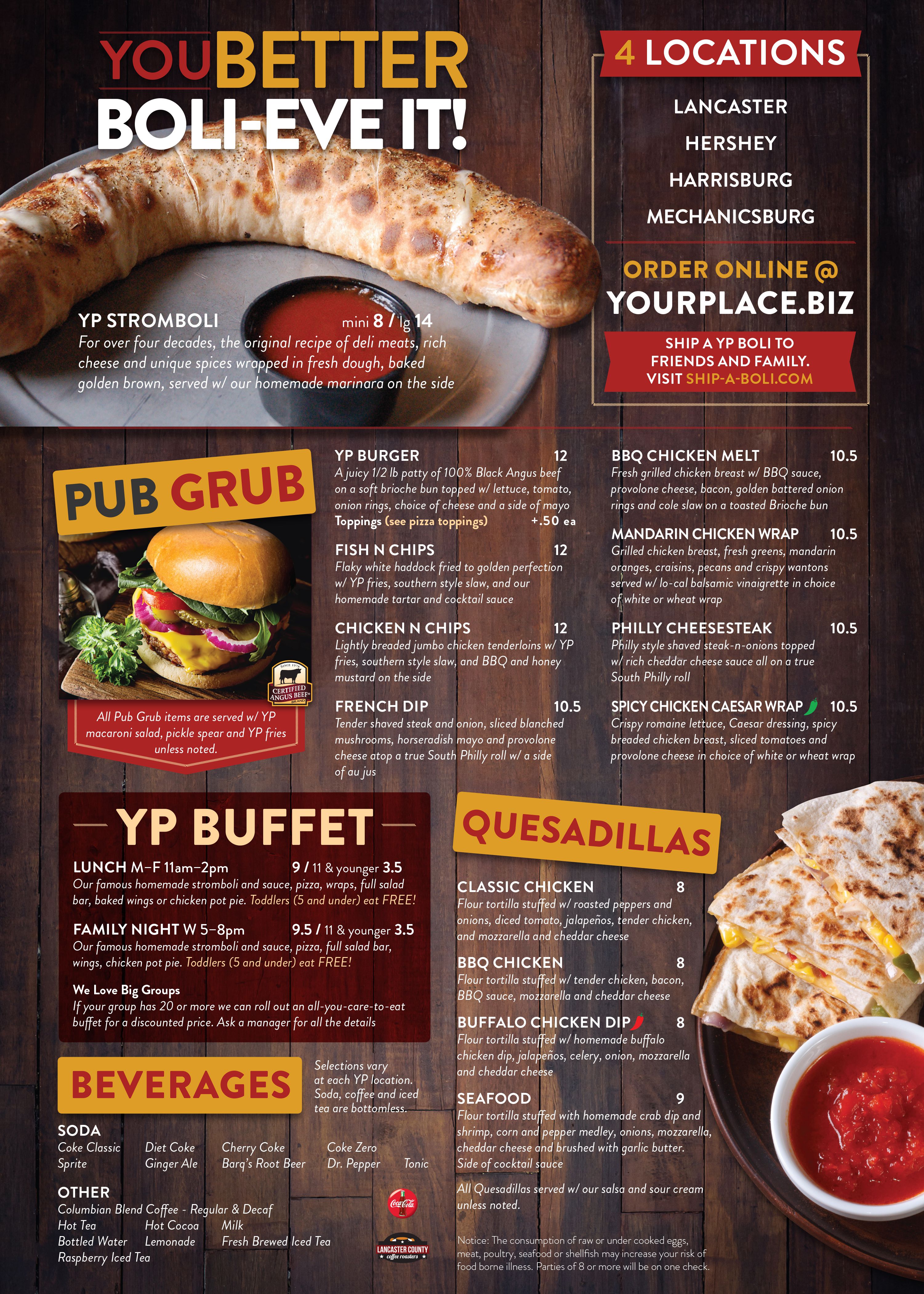 Social Trends Menu
