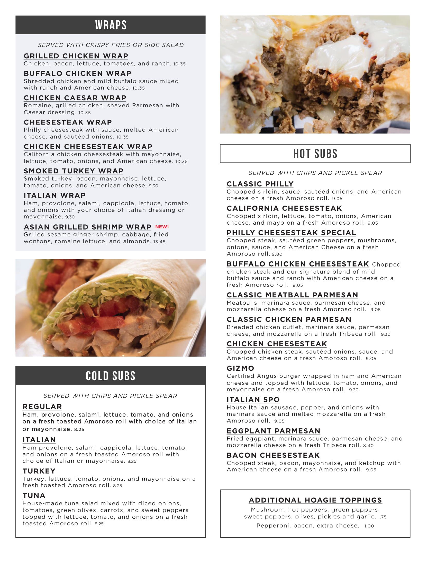 Menu Basile Italian Delight Restaurant