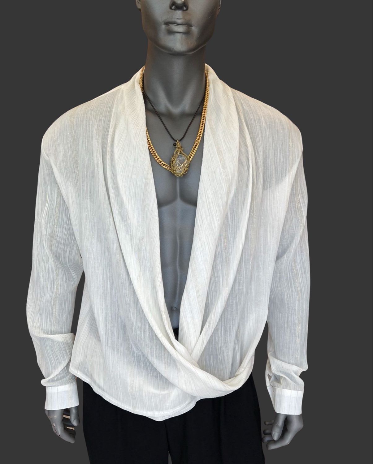 Moa shirt sheer white