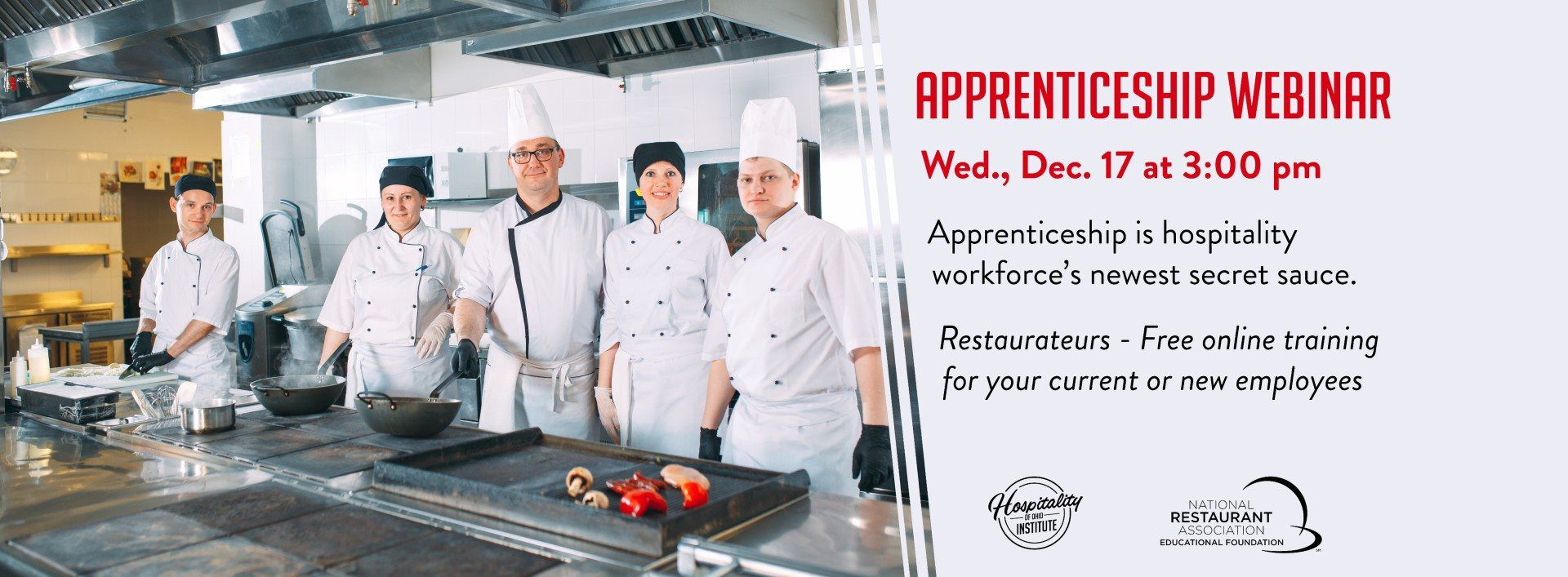 Chefs in front of a stove.
