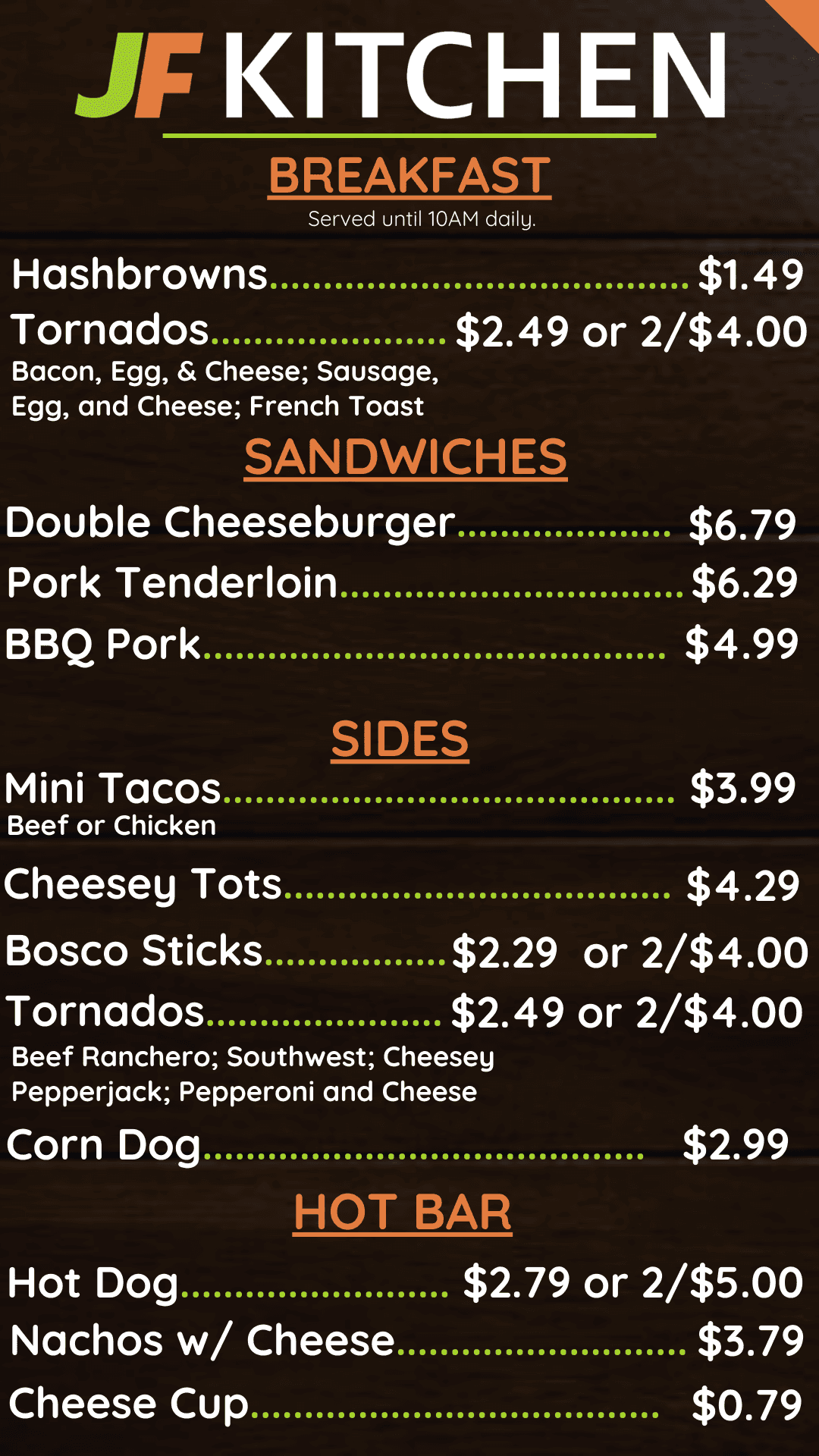 St. Joseph Menu5