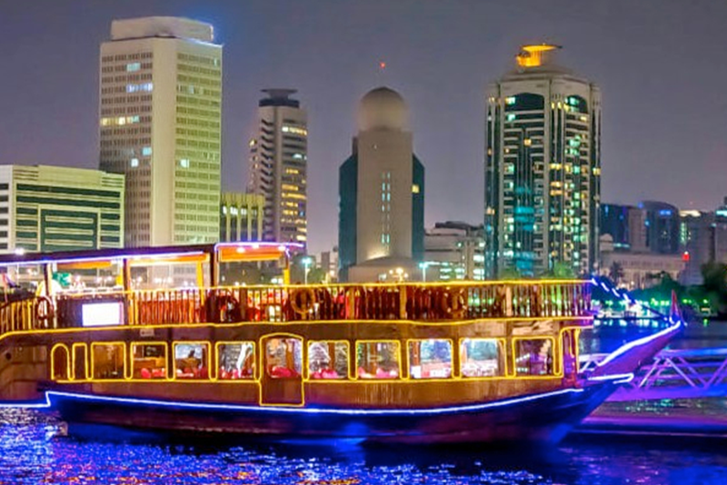 Half day city tour of Dubai & Dhow Cruise with dinner