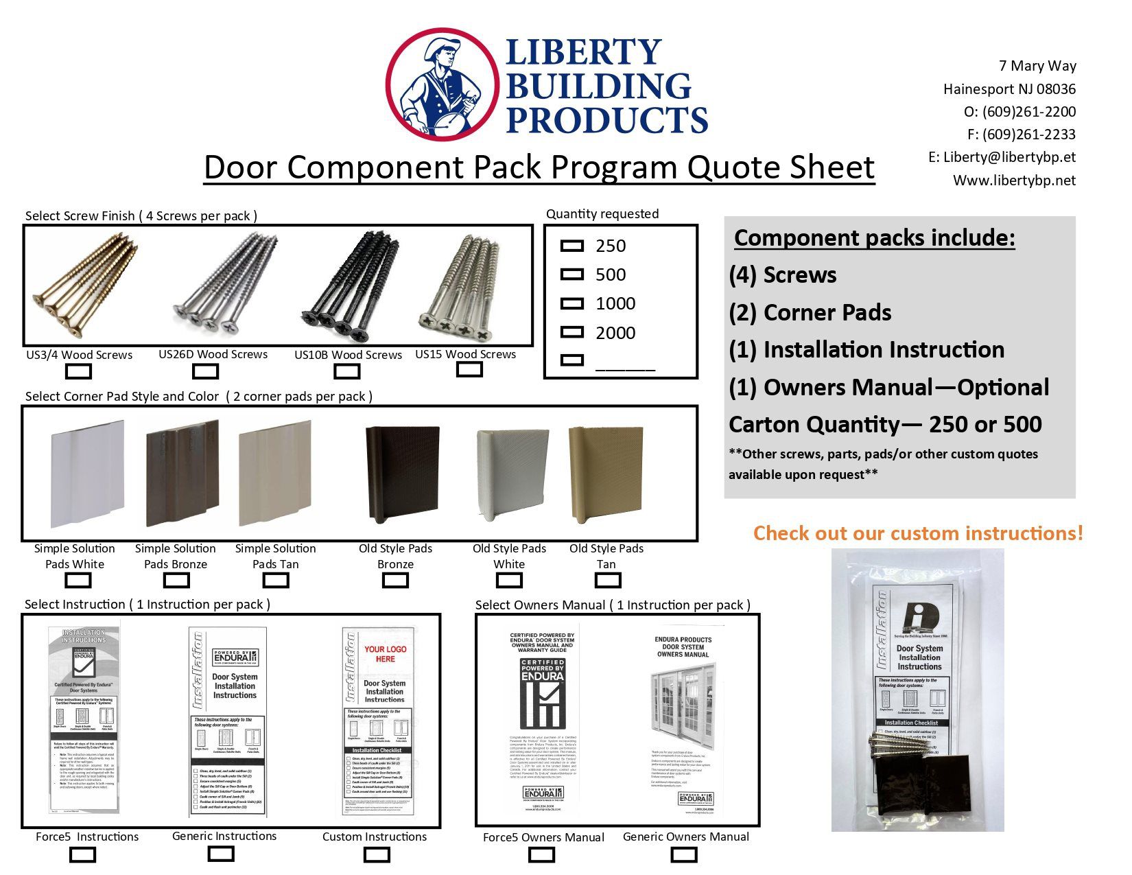 Door Component pack
