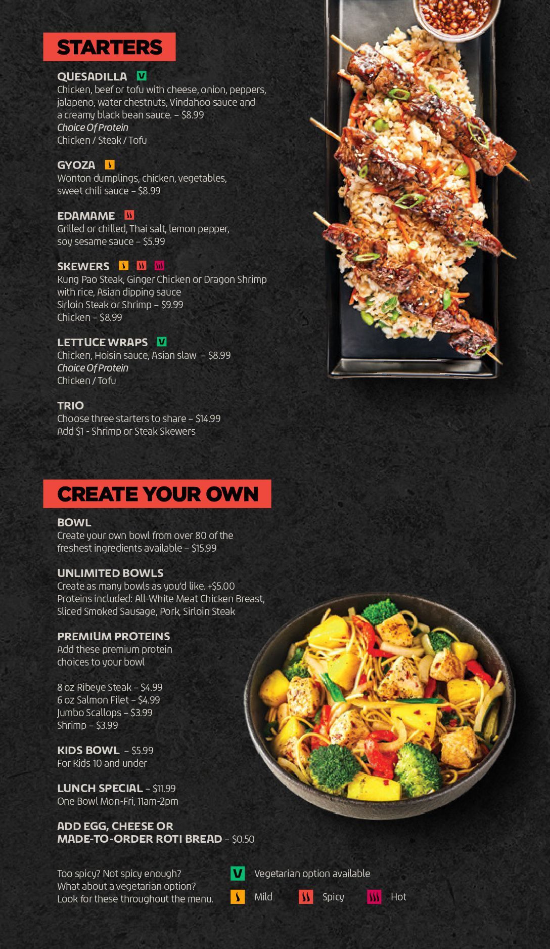 Mishawaka Menu Flat Top Grill