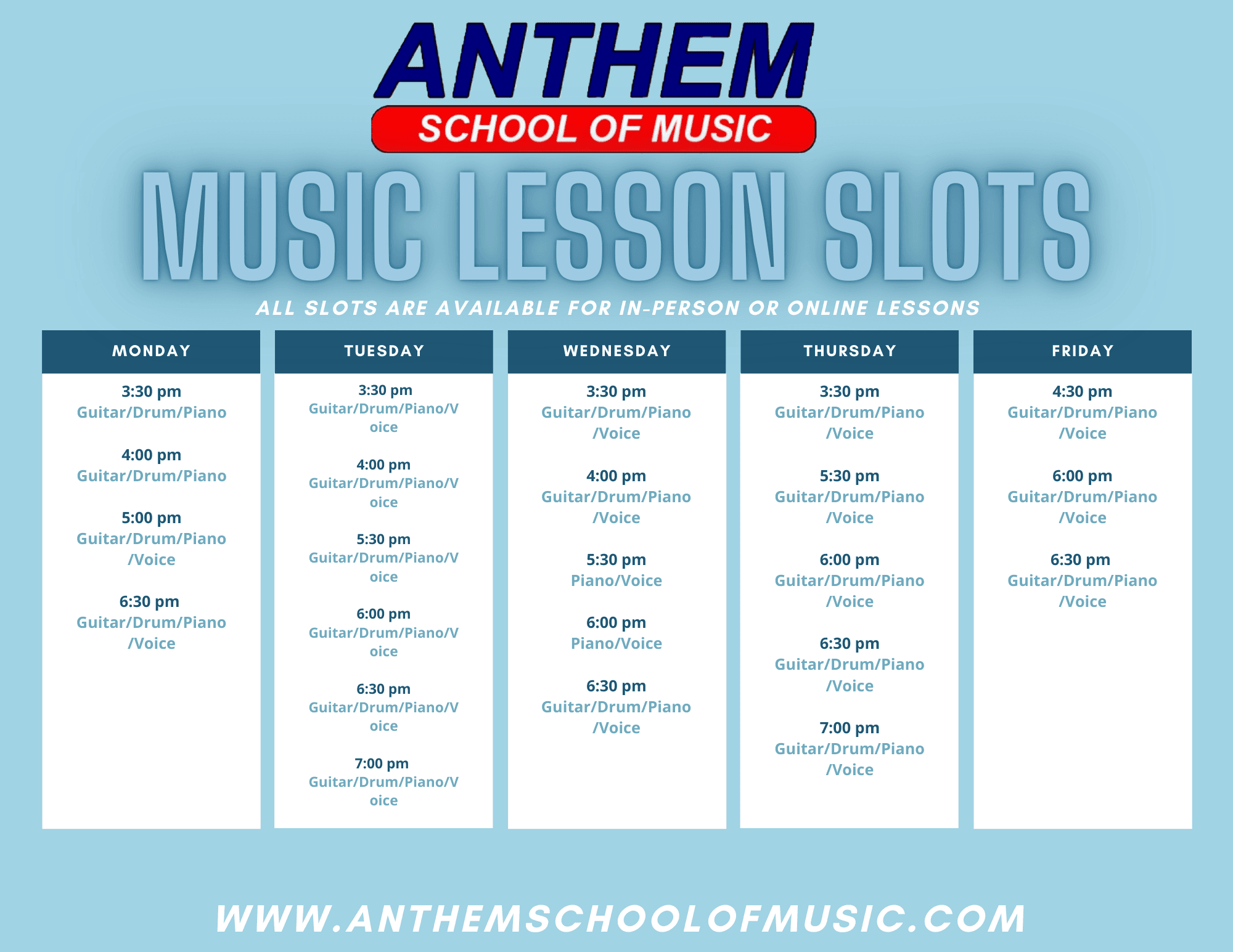 Music Lessons San Antonio Anthem School of Music LLC