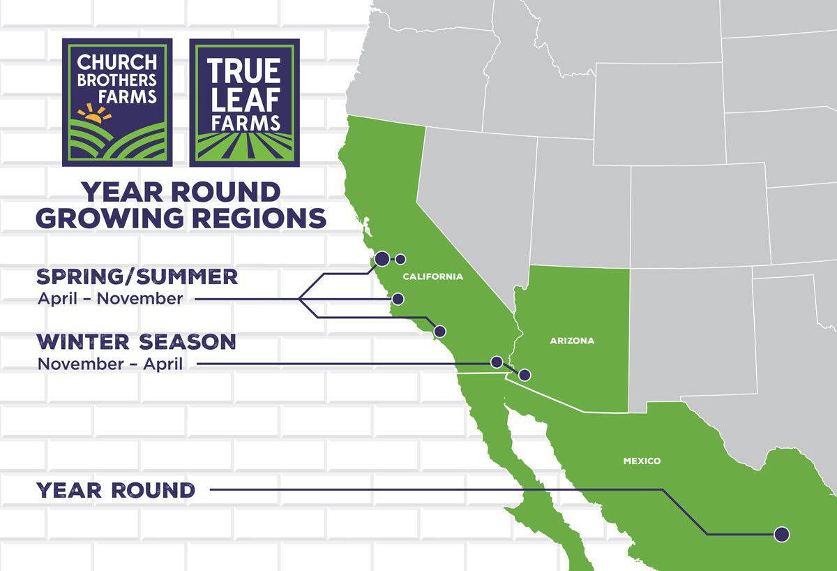 Portola Drive Salinas Vegetable Growing Regions Church Brothers Farms