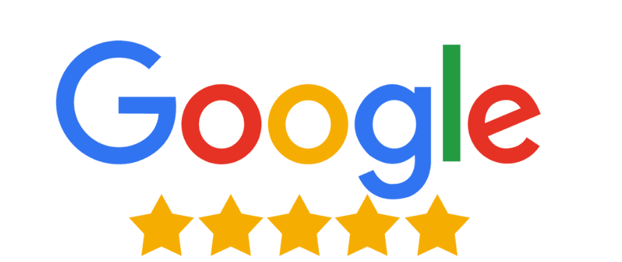Five-star Google Reviews logo showcasing Weddings & Events by K'Mich, highlighting their outstanding reputation in the  Wedding Planning and Wedding Coordination industry.