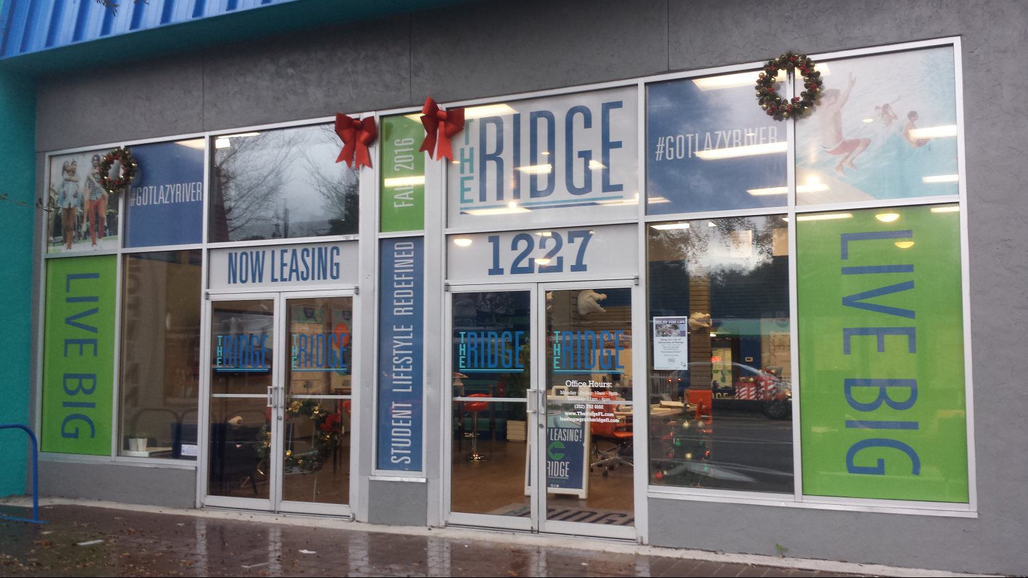 The Ridge Storefront Window Graphics - Gainesville, Florida