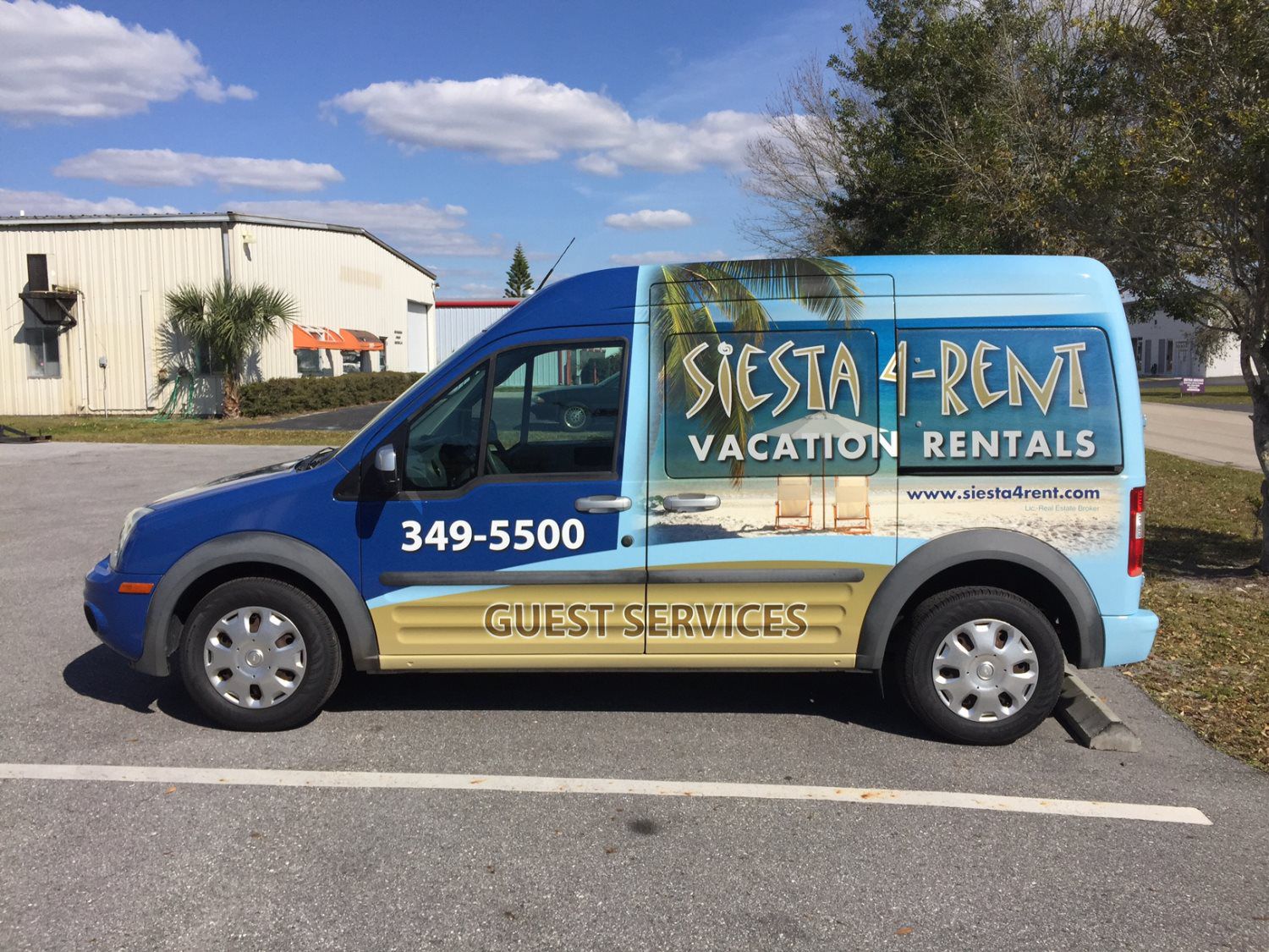 Ford Transit Connect full wrap vehicle graphics - Sarasota, Florida