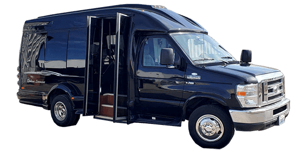 BLACK LIMOBUS-14 PASSENGER 10 PERSON MINIMUM